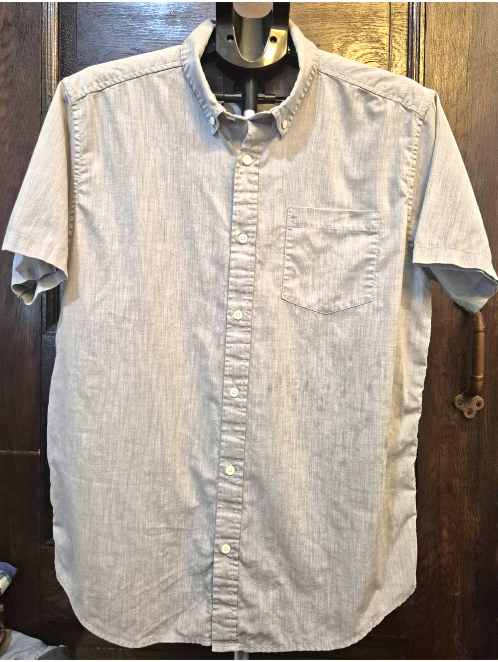 Patagonia Men's L Chambray Organic Cotton Blend Short Sleeve